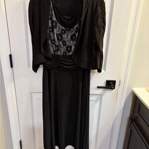 Elegant Black Dress with Jacket